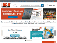 Tablet Screenshot of eu-fr.ironplanet.com