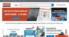 Desktop Screenshot of eu-es.ironplanet.com